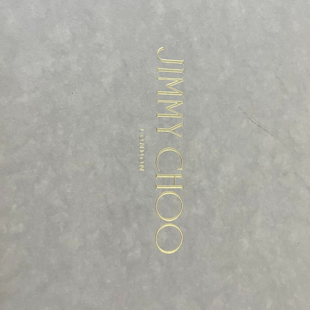 Jimmy Choo Logo Box. 12" x 8.5" x 4.5"